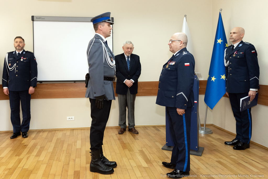 Jastrzab, Paweł, Policja, nadkomisarz, powołanie, Majchrowski, zbiórka, Komenda Miejska  Autor: P. Wojnarowski