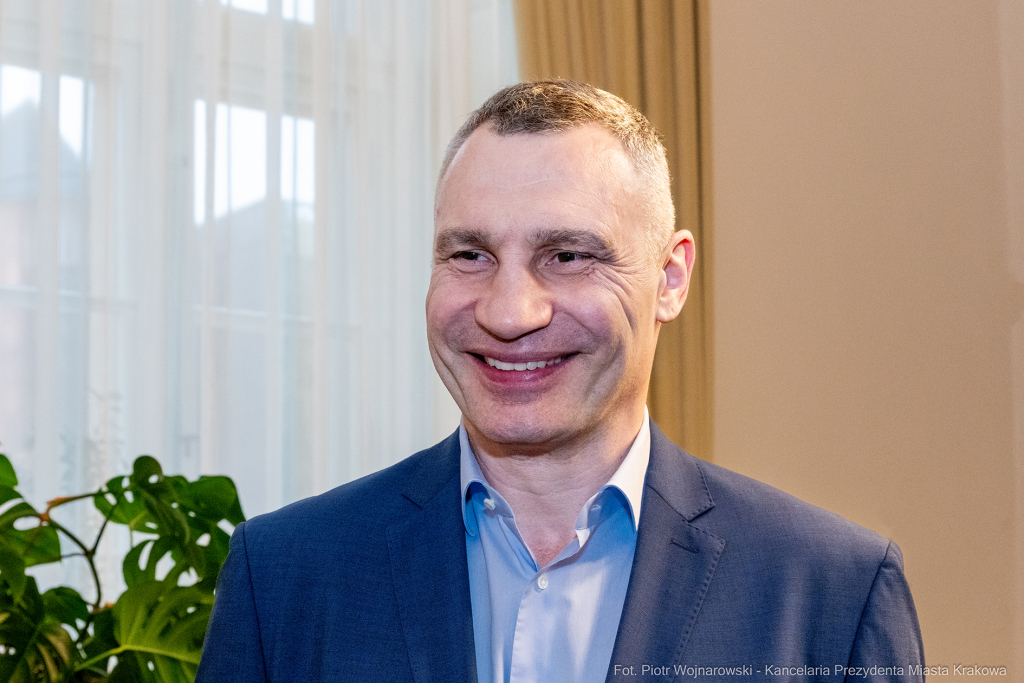 Kliczko, Witalij, spotkanie, Majchrowski, Kraków, mer Kijowa, bokser  Autor: P. Wojnarowski