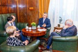 Kliczko, Witalij, spotkanie, Majchrowski, Kraków, mer Kijowa, bokser