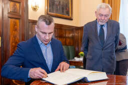 Kliczko, Witalij, spotkanie, Majchrowski, Kraków, mer Kijowa, bokser