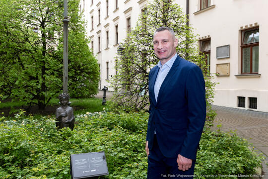 Kliczko, Witalij, spotkanie, Majchrowski, Kraków, mer Kijowa, bokser