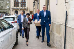 Kliczko, Witalij, spotkanie, Majchrowski, Kraków, mer Kijowa, bokser