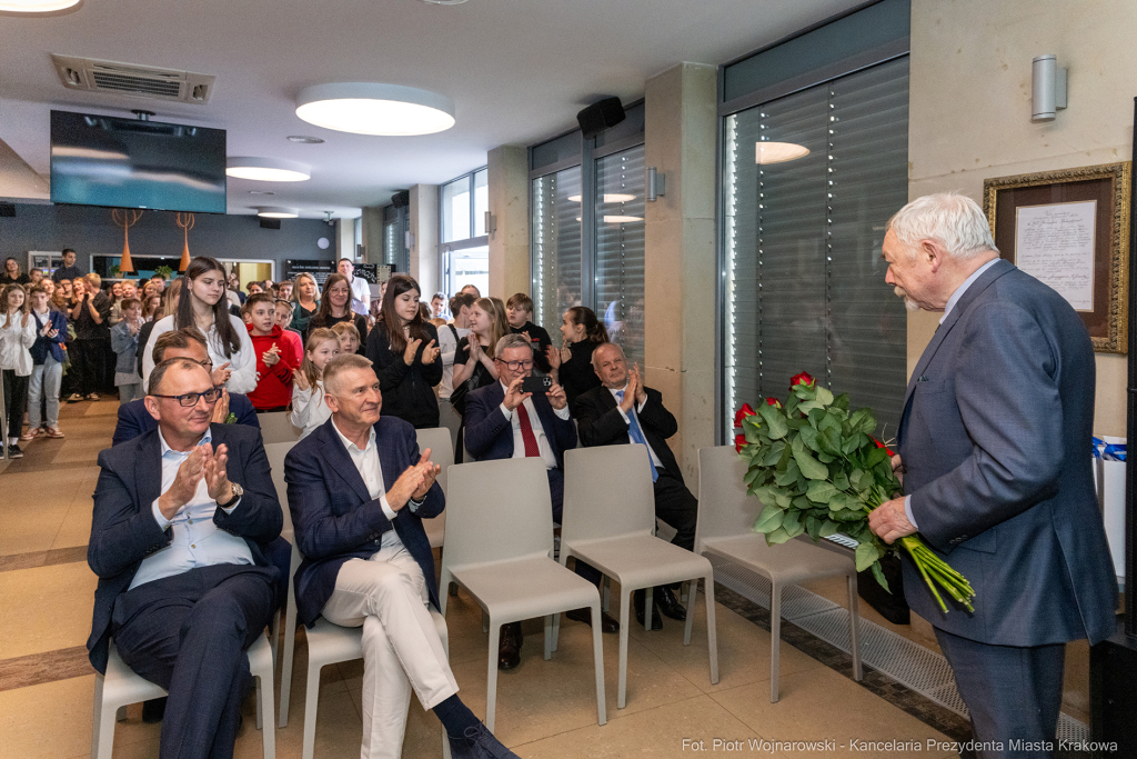 Jacek Majchrowski, Janusz Bielecki, Siemacha, spotkanie, Andrzej Augustyński, Honoris Gratia, wycho  Autor: P. Wojnarowski