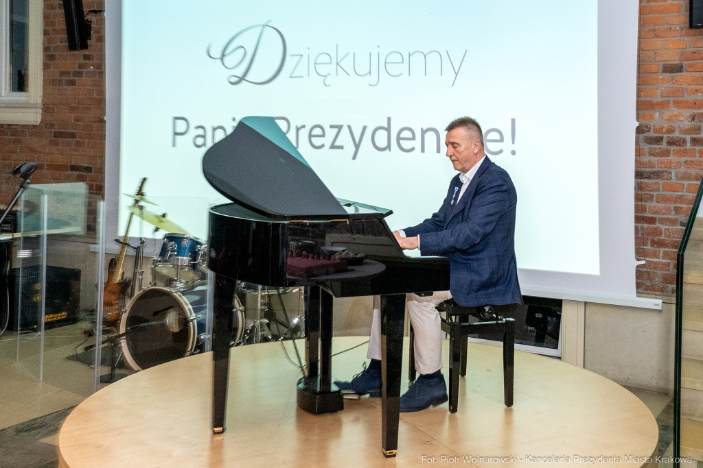 Jacek Majchrowski, Janusz Bielecki, Siemacha, spotkanie, Andrzej Augustyński, Honoris Gratia, wycho  Autor: P. Wojnarowski