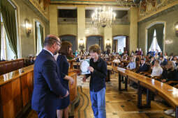 Laur Olimpijski, dyplomy, zdolni uczniowie, szkoły podstawowe, wręczenie, Buszek, Korfel-Jasińska