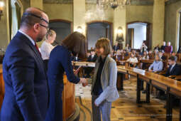 Laur Olimpijski, dyplomy, zdolni uczniowie, szkoły podstawowe, wręczenie, Buszek, Korfel-Jasińska