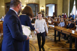 Laur Olimpijski, dyplomy, zdolni uczniowie, szkoły podstawowe, wręczenie, Buszek, Korfel-Jasińska