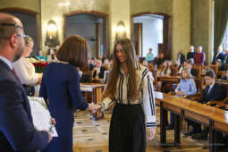 Laur Olimpijski, dyplomy, zdolni uczniowie, szkoły podstawowe, wręczenie, Buszek, Korfel-Jasińska