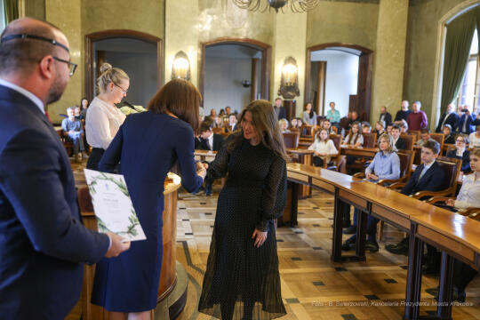 Laur Olimpijski, dyplomy, zdolni uczniowie, szkoły podstawowe, wręczenie, Buszek, Korfel-Jasińska