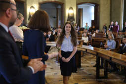 Laur Olimpijski, dyplomy, zdolni uczniowie, szkoły podstawowe, wręczenie, Buszek, Korfel-Jasińska