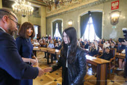 Laur Olimpijski, dyplomy, zdolni uczniowie, szkoły podstawowe, wręczenie, Buszek, Korfel-Jasińska