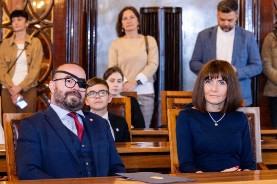 Laur Olimpijski, dyplomy, zdolni uczniowie, szkoły podstawowe, wręczenie, Buszek, Korfel-Jasińska