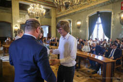 Laur Olimpijski, dyplomy, zdolni uczniowie, szkoły podstawowe, wręczenie, Buszek, Korfel-Jasińska