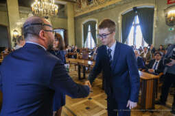 Laur Olimpijski, dyplomy, zdolni uczniowie, szkoły podstawowe, wręczenie, Buszek, Korfel-Jasińska