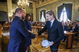 Laur Olimpijski, dyplomy, zdolni uczniowie, szkoły podstawowe, wręczenie, Buszek, Korfel-Jasińska