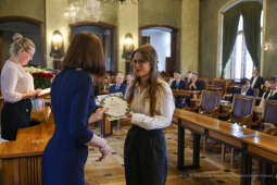 Laur Olimpijski, dyplomy, zdolni uczniowie, szkoły podstawowe, wręczenie, Buszek, Korfel-Jasińska