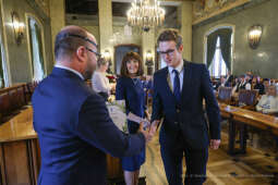 Laur Olimpijski, dyplomy, zdolni uczniowie, szkoły podstawowe, wręczenie, Buszek, Korfel-Jasińska