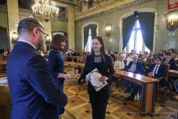 Laur Olimpijski, dyplomy, zdolni uczniowie, szkoły podstawowe, wręczenie, Buszek, Korfel-Jasińska