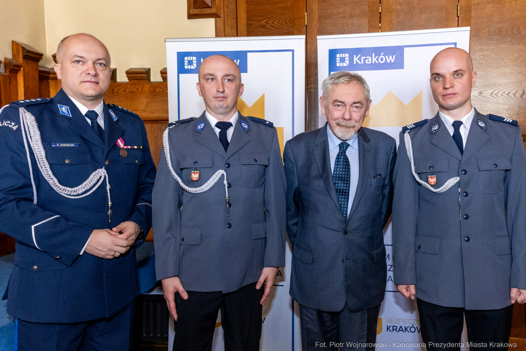 policja, straż miejska, straż pożarna, Jastrząb, Majchrowski, nagrody, Bezpieczny Kraków  Autor: P. Wojnarowski