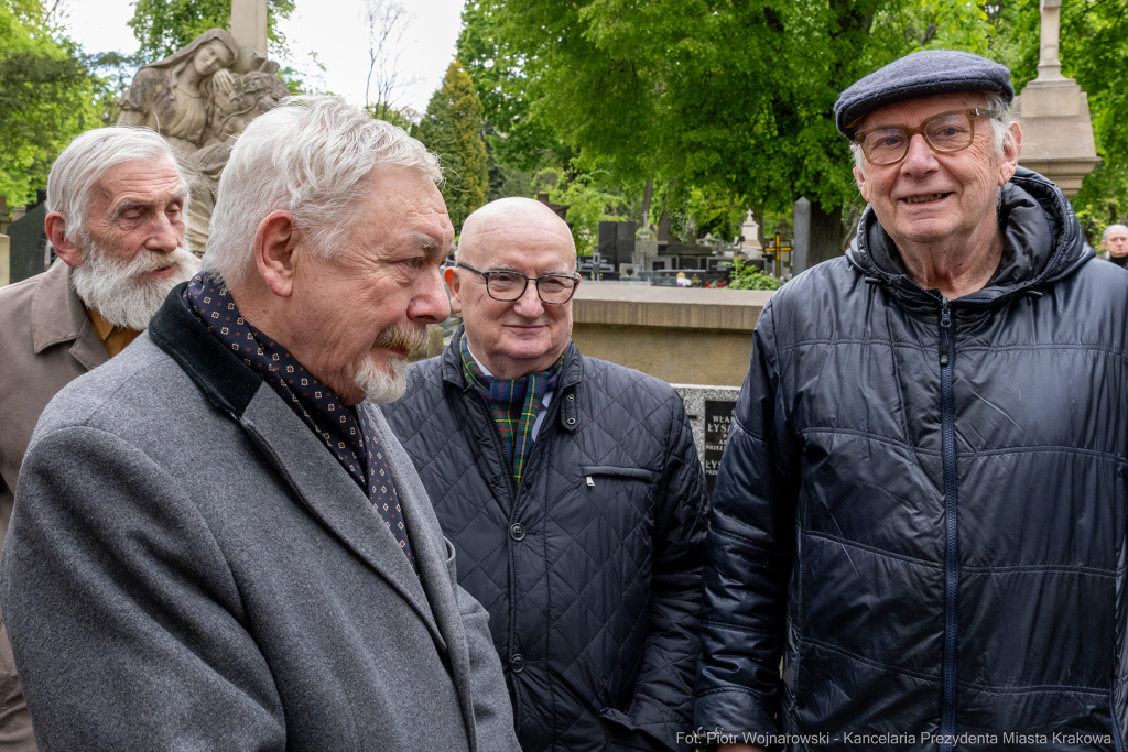 Hieronim Kubiak, pogrzeb, Cmentarz Rakowicki, Jacek Majchrowski  Autor: P. Wojnarowski