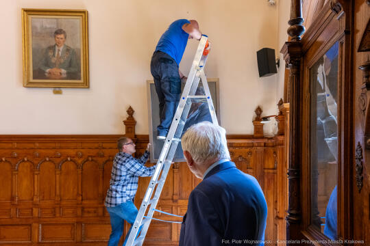 portret, Majchrowski, zawieszenie, portrety prezydentów, Sala Kupiecka, galeria prezydencka