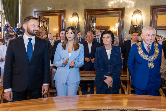 prezydent, Miszalski, zaprzysiężenie, ślubowanie, Majchrowski, uroczystość