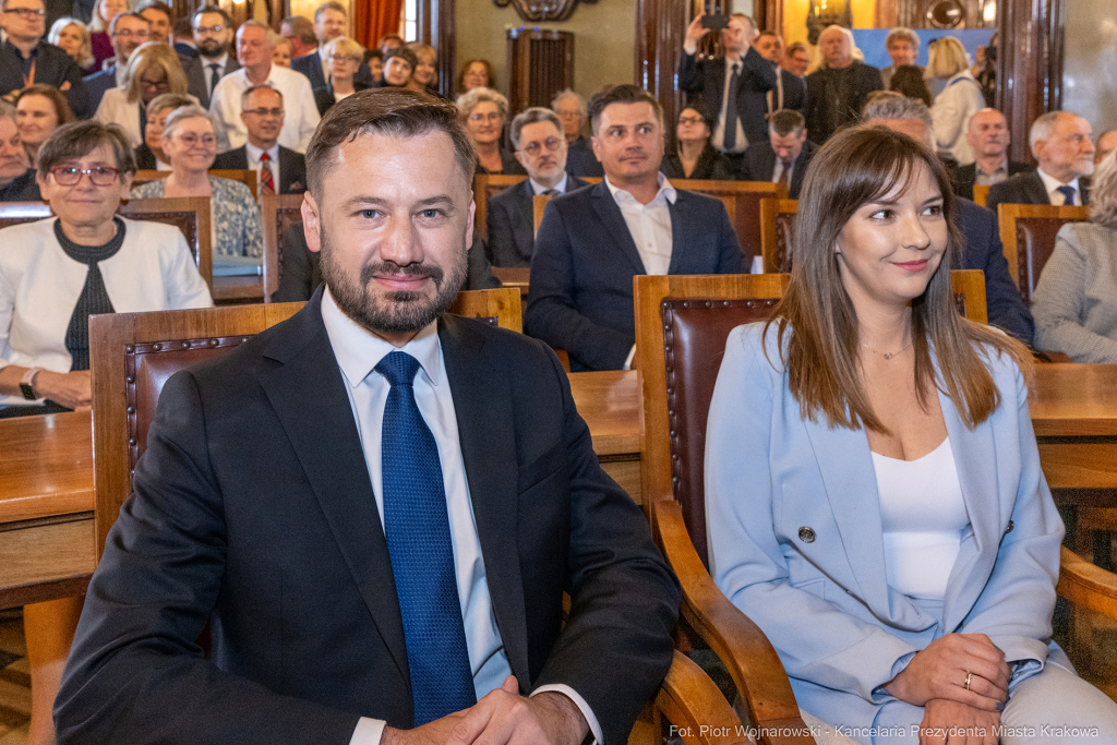 prezydent, Miszalski, zaprzysiężenie, ślubowanie, Majchrowski, uroczystość  Autor: P. Wojnarowski