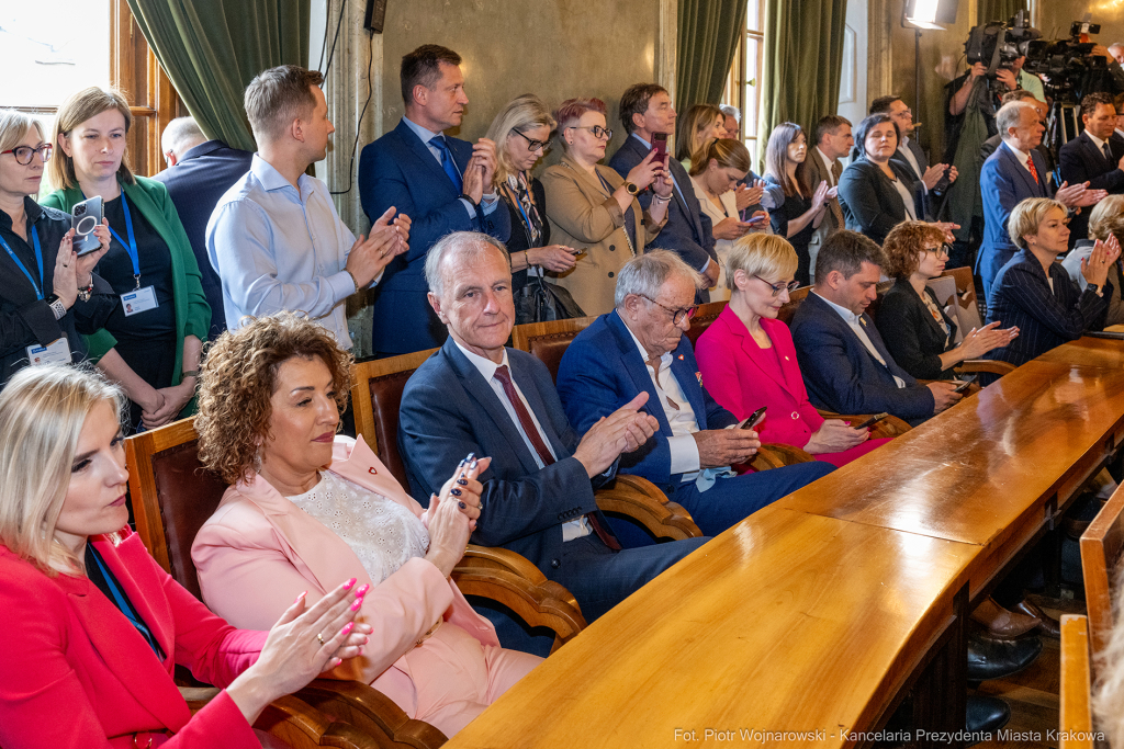 prezydent, Miszalski, zaprzysiężenie, ślubowanie, Majchrowski, uroczystość  Autor: P. Wojnarowski