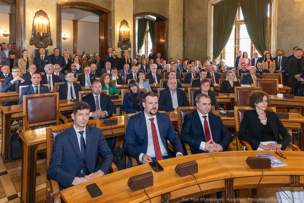 prezydent, Miszalski, zaprzysiężenie, ślubowanie, Majchrowski, uroczystość  Autor: P. Wojnarowski