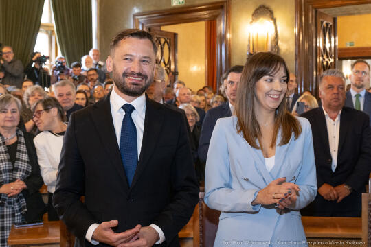 prezydent, Miszalski, zaprzysiężenie, ślubowanie, Majchrowski, uroczystość