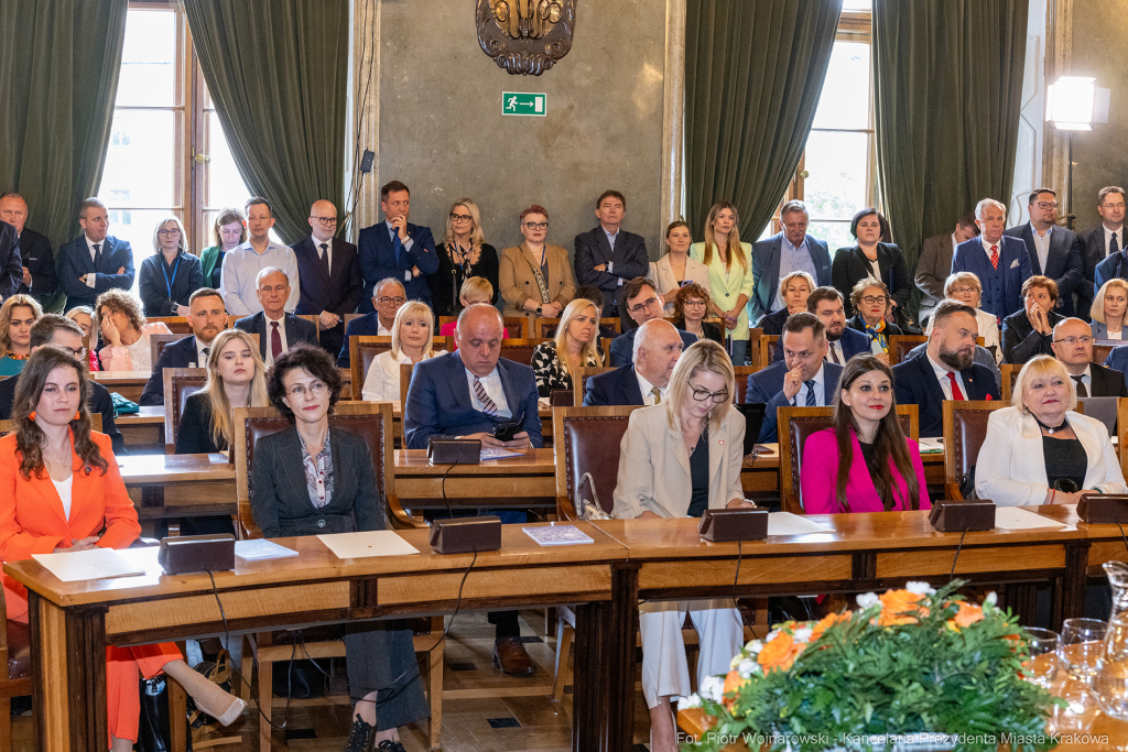 prezydent, Miszalski, zaprzysiężenie, ślubowanie, Majchrowski, uroczystość  Autor: P. Wojnarowski