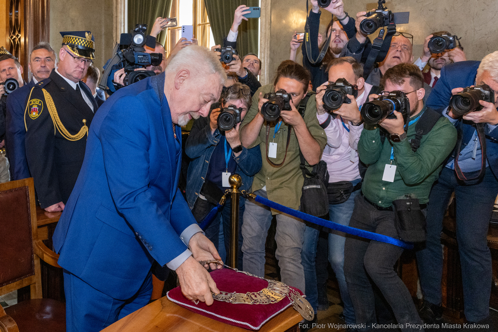 prezydent, Miszalski, zaprzysiężenie, ślubowanie, Majchrowski, uroczystość  Autor: P. Wojnarowski