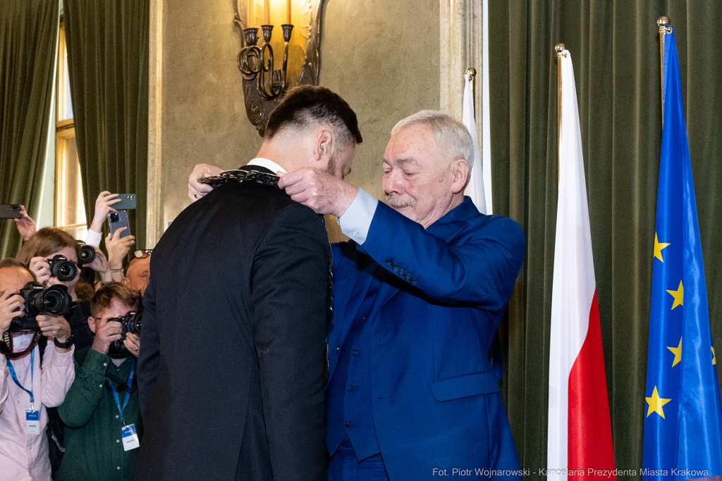 prezydent, Miszalski, zaprzysiężenie, ślubowanie, Majchrowski, uroczystość  Autor: P. Wojnarowski