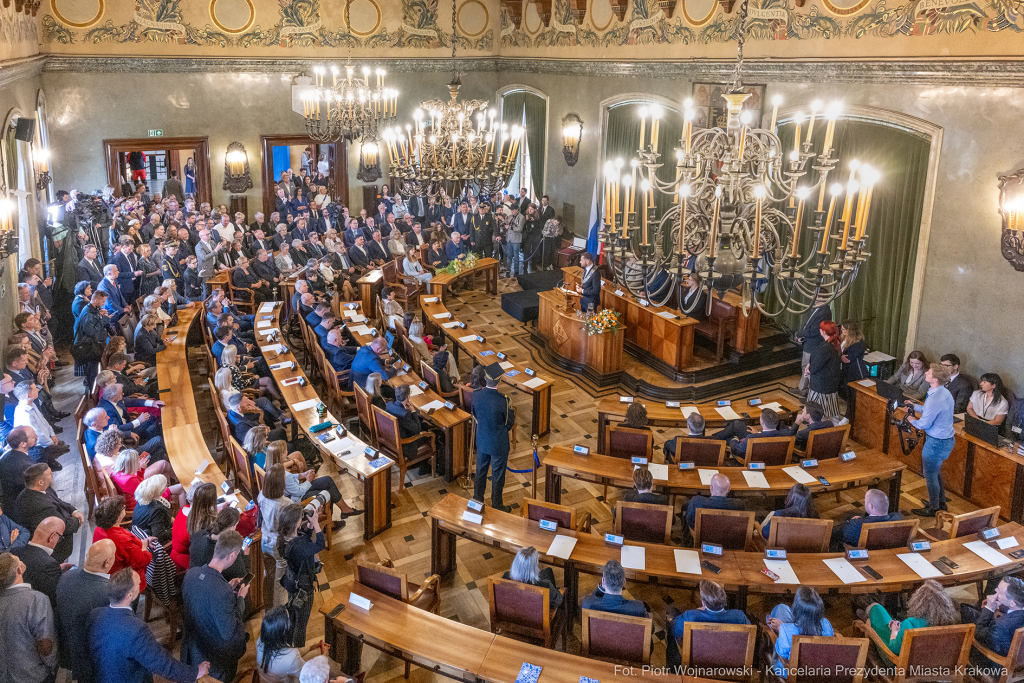 prezydent, Miszalski, zaprzysiężenie, ślubowanie, Majchrowski, uroczystość  Autor: P. Wojnarowski