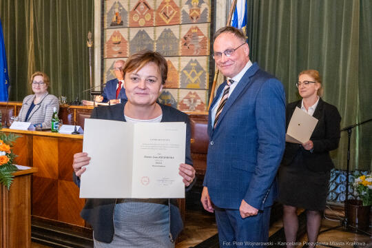 umk_9854.jpg-sesja, pierwsza, Rada Miasta Krakowa, IX kadencja, ślubowanie, radni, rajcy