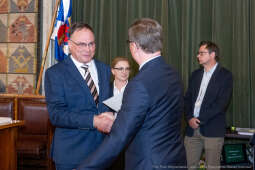 umk_9859.jpg-sesja, pierwsza, Rada Miasta Krakowa, IX kadencja, ślubowanie, radni, rajcy