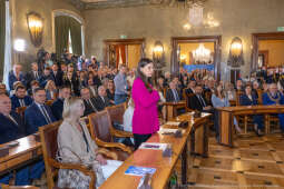 umk_9923.jpg-sesja, pierwsza, Rada Miasta Krakowa, IX kadencja, ślubowanie, radni, rajcy