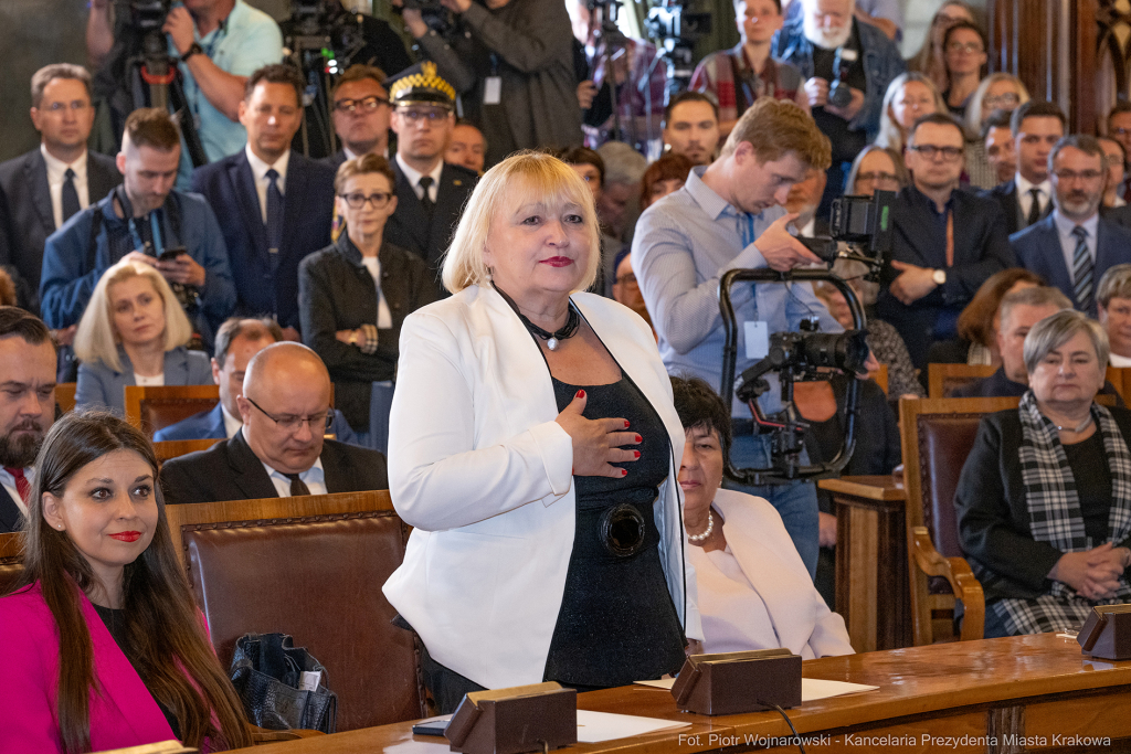 umk_9924.jpg-sesja, pierwsza, Rada Miasta Krakowa, IX kadencja, ślubowanie, radni, rajcy  Autor: P. Wojnarowski