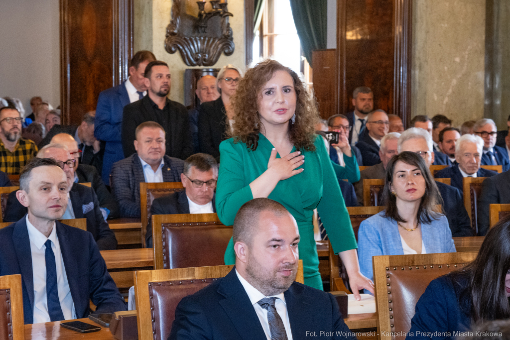 umk_9937.jpg-sesja, pierwsza, Rada Miasta Krakowa, IX kadencja, ślubowanie, radni, rajcy  Autor: P. Wojnarowski