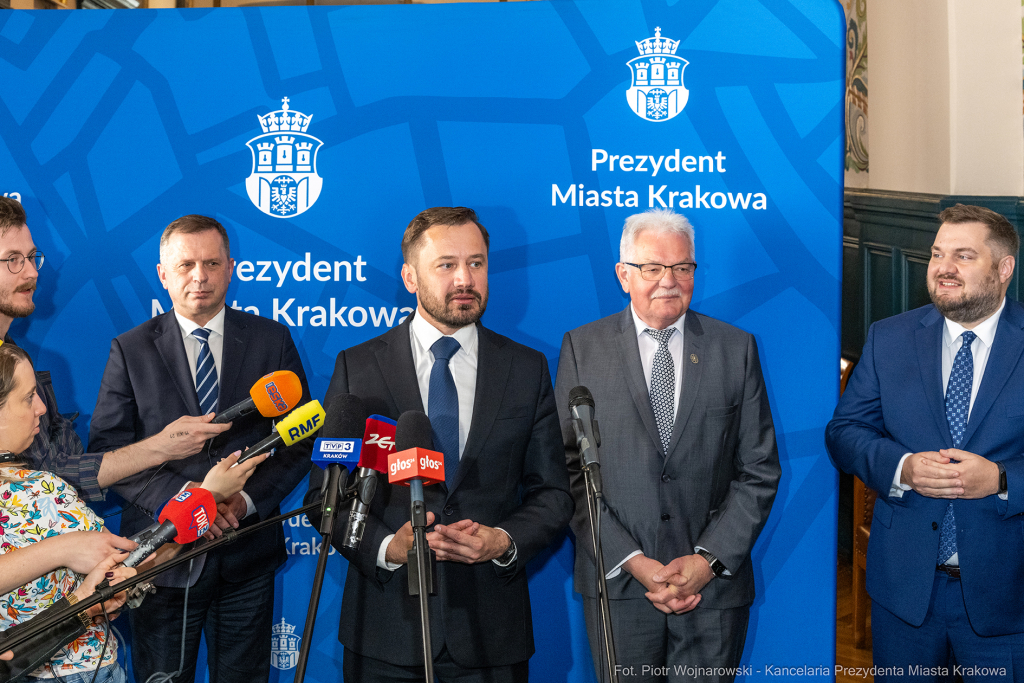 prezydent, Miszalski, powołanie, zastępcy, Kracik, Sęk, Mazur, konferencja prasowa  Autor: P. Wojnarowski