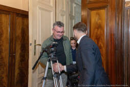 prezydent, Miszalski, dziennikarze, konferencja prasowa, gabinet