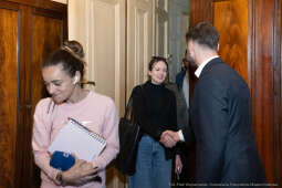 prezydent, Miszalski, dziennikarze, konferencja prasowa, gabinet