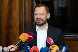 prezydent, Miszalski, dziennikarze, konferencja prasowa, gabinet