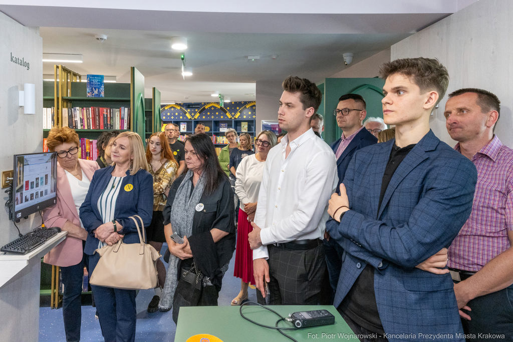 prezydent, Miszalski, Biblioteka Kraków, otwarcie, osiedle Gotyk, Meiera, Kosek, Polna  Autor: P. Wojnarowski