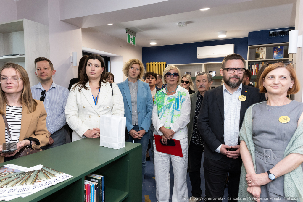 prezydent, Miszalski, Biblioteka Kraków, otwarcie, osiedle Gotyk, Meiera, Kosek, Polna  Autor: P. Wojnarowski