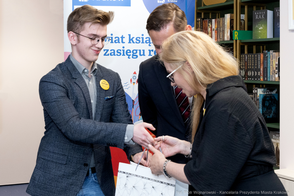 prezydent, Miszalski, Biblioteka Kraków, otwarcie, osiedle Gotyk, Meiera, Kosek, Polna  Autor: P. Wojnarowski