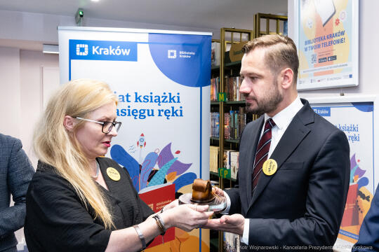 prezydent, Miszalski, Biblioteka Kraków, otwarcie, osiedle Gotyk, Meiera, Kosek, Polna