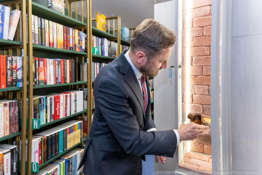 prezydent, Miszalski, Biblioteka Kraków, otwarcie, osiedle Gotyk, Meiera, Kosek, Polna