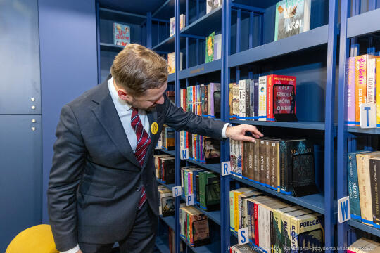 prezydent, Miszalski, Biblioteka Kraków, otwarcie, osiedle Gotyk, Meiera, Kosek, Polna