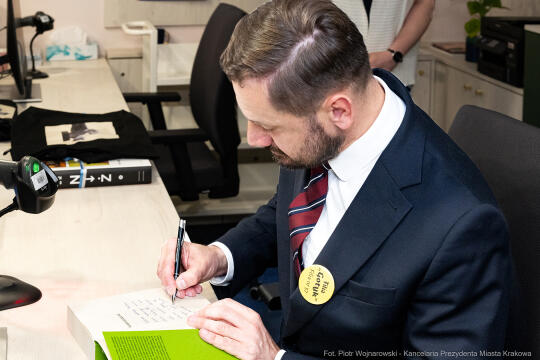 prezydent, Miszalski, Biblioteka Kraków, otwarcie, osiedle Gotyk, Meiera, Kosek, Polna